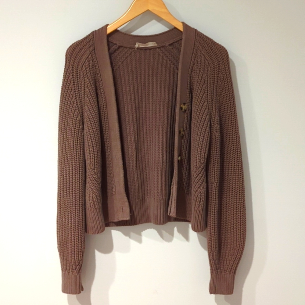 Everlane Brown Women's Cardigan Sweater